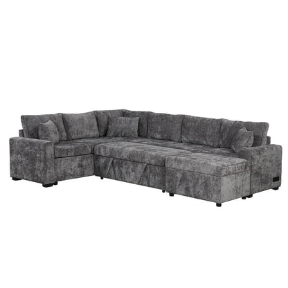 Sectional Sofa Pull-Out Sofa Bed Sleeper