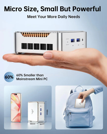 Kamrui GK3Plus Mini PC, 16GB Ram, 512GB M.2 SSD Mini Computer