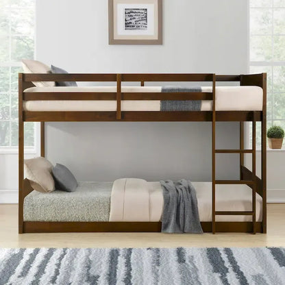Delphia Low Profile Twin Over Twin Bunk Bed