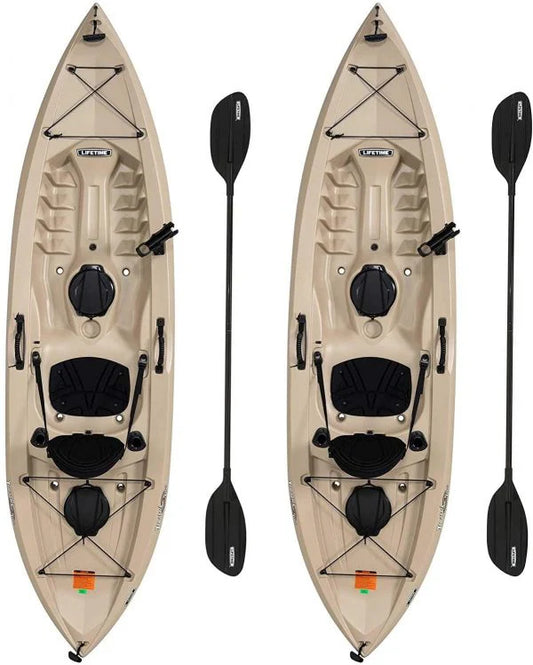 Lifetime 90806 Tamarack Angler 100 Fishing Kayak C 2 Pack, Paddles Included
