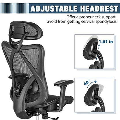 Sunnow Ergonomic Office Chair, Mesh Computer Desk Chair, High Back Executive Task Chair