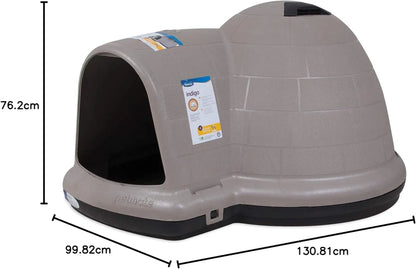 Petmate Indigo Dog House, Igloo Dog House, Made In USA With 90% Recycled Materials