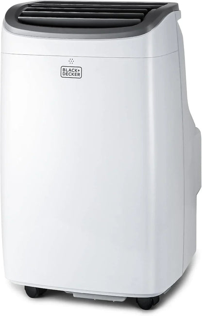Black Plus Decker 10,000 BTU Portable Air Conditioner For Rooms Up To 450 Sq With Remote Control