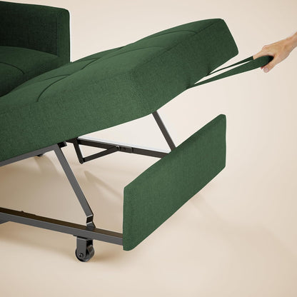 Sofa Bed Chair 3-in-1 Convertible Pullout Single Sleeper Chair Bed Spacious Multifunctional Sofa