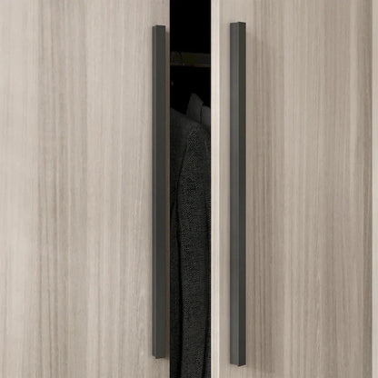 Modern Freestanding Solid Wood Wardrobe Closet With Storage Shelves