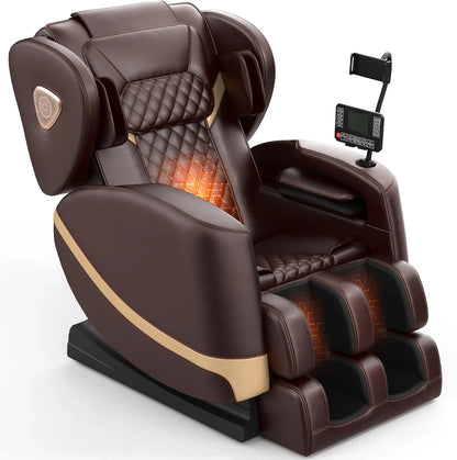 Massage Chair Full Body, Zero Gravity Massage Chair With 10 Fix Rollers, Heating, Foot Massage, Auto Modes, Bluetooth Speaker