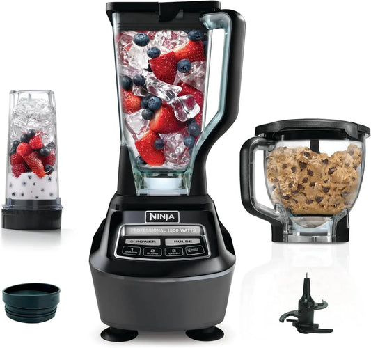 Ninja Mega Kitchen System 1500 Watt 72 Ounce Full Size Blender And 8 Cup Food Processor