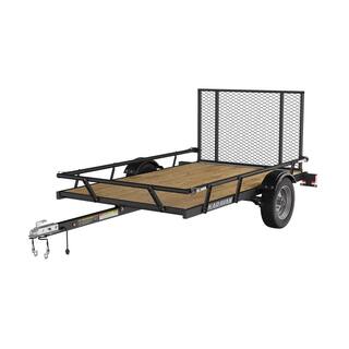 Karavan 5 Ft. x 8 Ft. Wood Floor Utility Trailer W Sliding Rail System