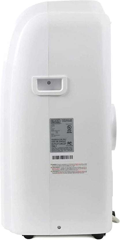 Black Plus Decker 14,000 BTU Portable Air Conditioner With Heat And Remote Control, White