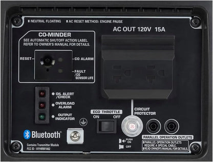 Honda 664240 EU2200i 2200 Watt Portable Inverter Generator With Co-Minder