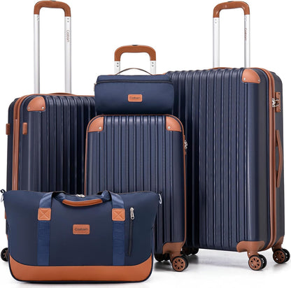 Luggage Sets 5 Piece Suitcases With Wheels Suitcase Set ABS Hard Case Luggage